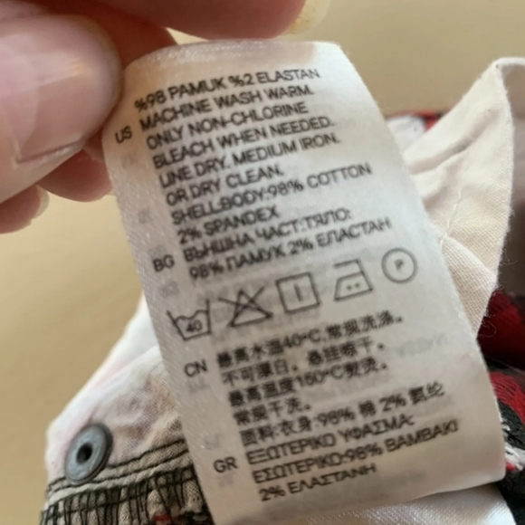 Divided H&M Red Black Buffalo Check Skinny Stretch Pants H&M 8 - Picture 8 of 9